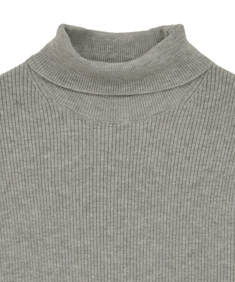 Green Parks「チクチクしないリブタートルニットプルオーバー」|ニット・セーター|