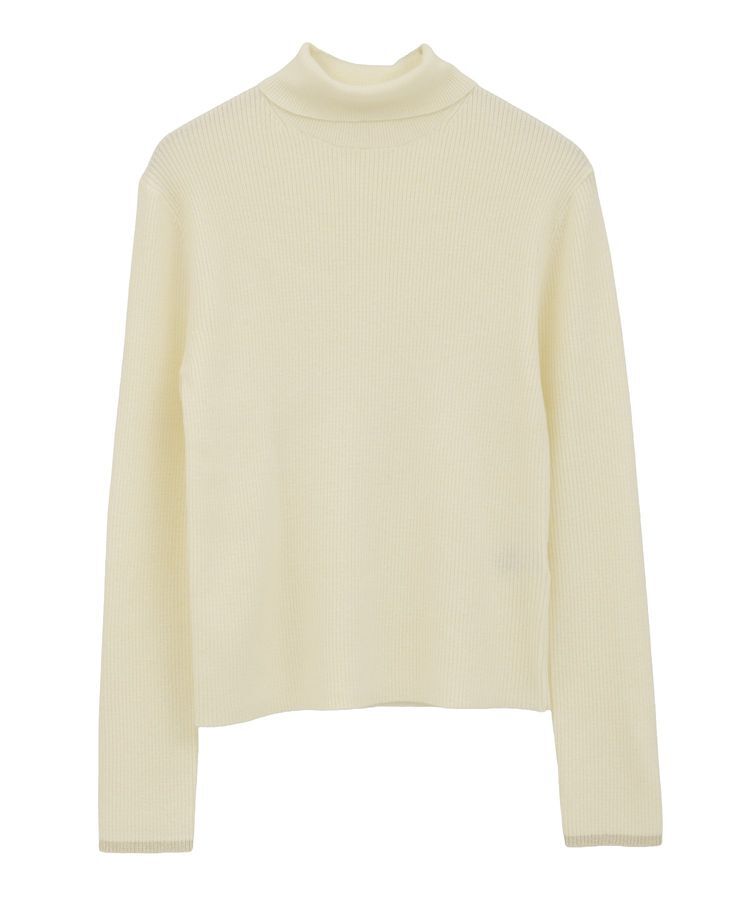 Green Parks「チクチクしないリブタートルニットプルオーバー」|ニット・セーター|