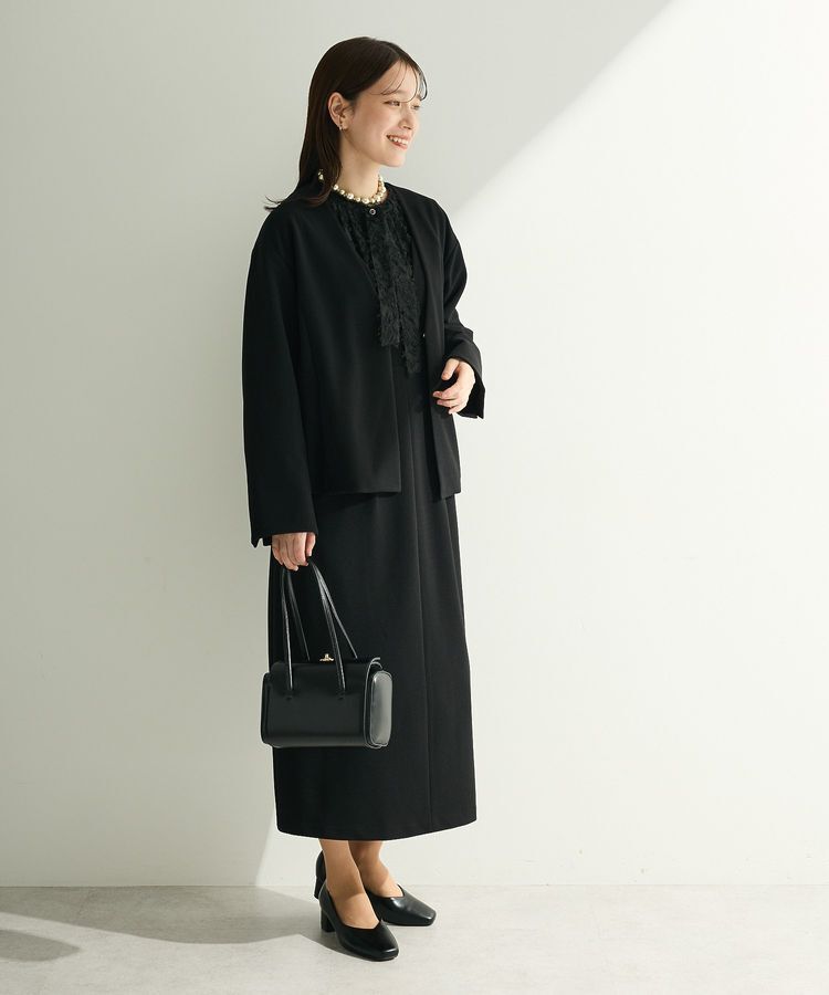 Green Parks「O.洗えてストレッチ ノーカラージャケット」|テーラードジャケット|