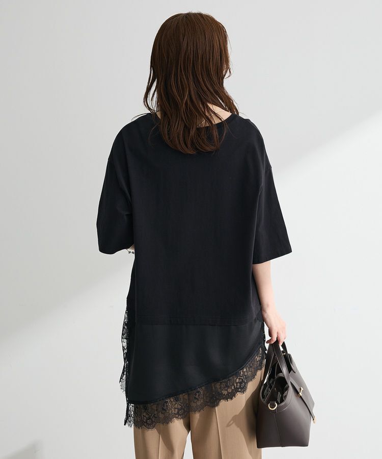 Green Parks「レースドッキングTシャツ」|Tシャツ・カットソー|