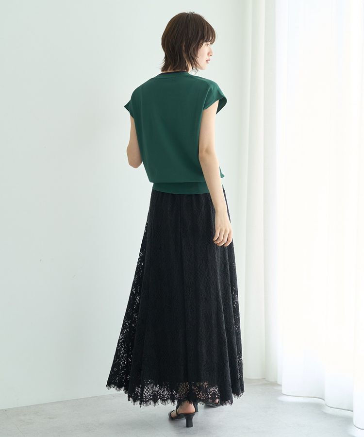 YECCA VECCA「【UVカット】配色ボウタイニット」|ニット・セーター|