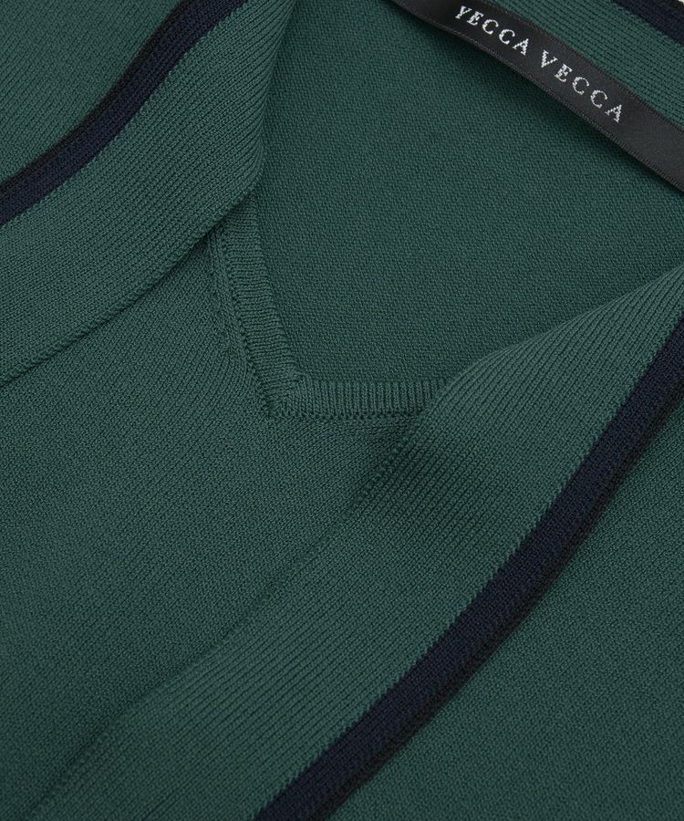 YECCA VECCA「【UVカット】配色ボウタイニット」|ニット・セーター|