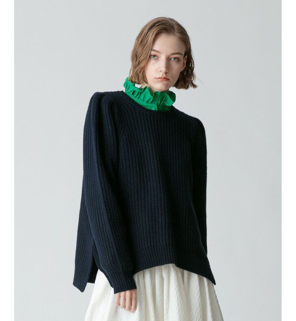 allureville「片畦イレヘムプルオーバー」|ニット・セーター|