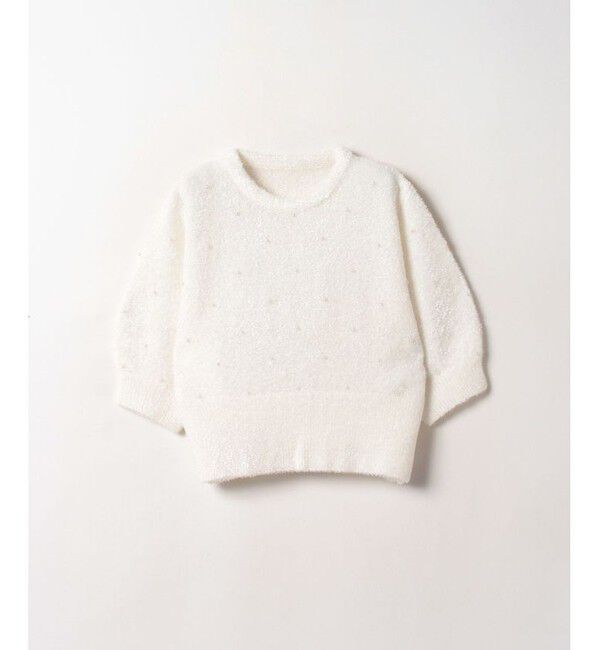 LOULOU WILLOUGHBY「【LOULOU WILLOUGHBY】パールスタッズプルオーバー」|その他|オフホワイト