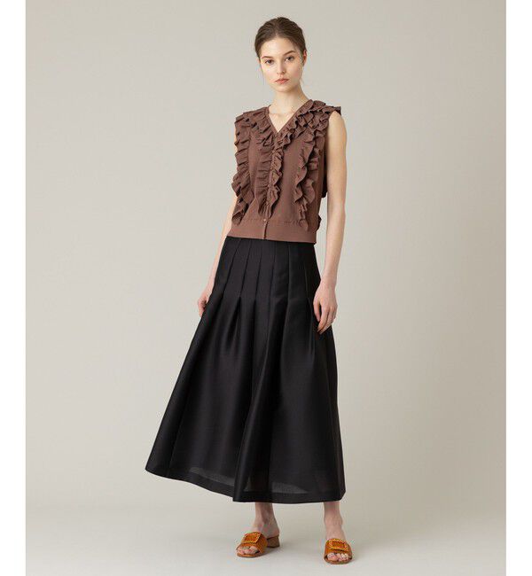 LOULOU WILLOUGHBY「【LOULOU WILLOUGHBY】◇ジップアップタックスカート」|スカート|