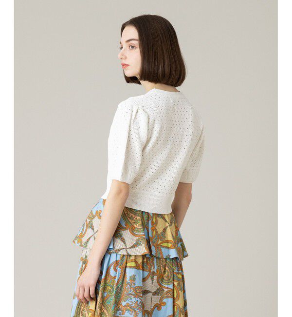 LOULOU WILLOUGHBY「【LOULOU WILLOUGHBY】アイレットポインテールカーディガン」|カーディガン|