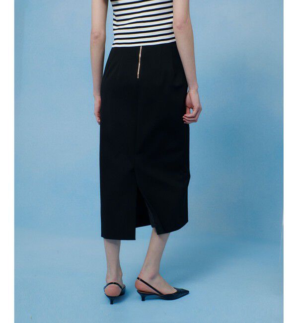 LOULOU WILLOUGHBY「【LOULOU WILLOUGHBY】カメリアポンチタイトスカート」|タイト|