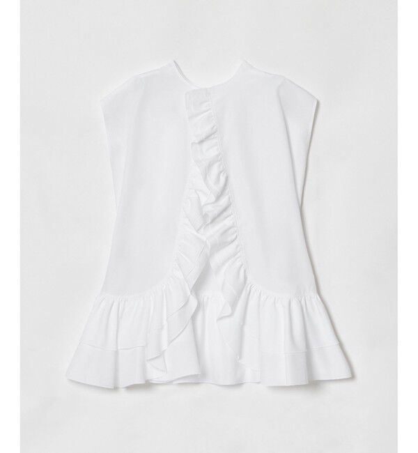 LOULOU WILLOUGHBY「【LOULOU WILLOUGHBY】ブロードフリルブラウス」|シャツ・ブラウス|