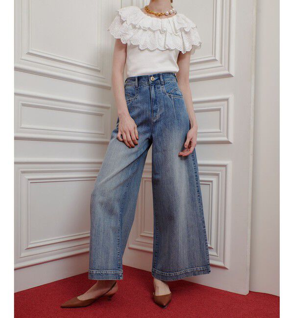 LOULOU WILLOUGHBY「◇【LOULOU WILLOUGHBY】デニムバギーパンツ」|デニム|
