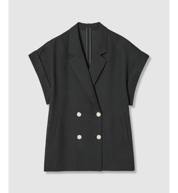 allureville「スラブメッシュフレンチスリーブジャケット」|テーラードジャケット|