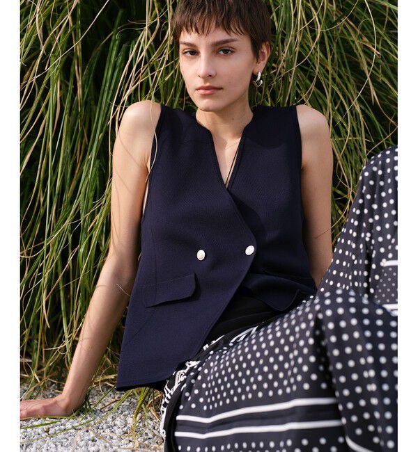 allureville「パネルドットプリントパンツ」|チノ|