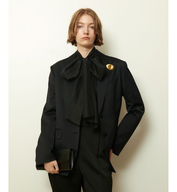 allureville「バックレイヤードジャケット」|テーラードジャケット|ブラック