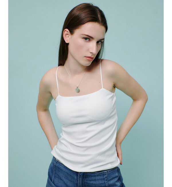 allureville「スクエアネックカップインキャミソール」|Tシャツ・カットソー|オフホワイト