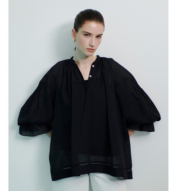 allureville「ソフトオーガンジーブラウス」|シャツ・ブラウス|