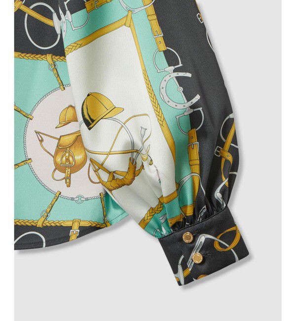 LOULOU WILLOUGHBY「【LOULOU WILLOUGHBY】RATTIジョッキープリントシャツブラウス」|シャツ・ブラウス|