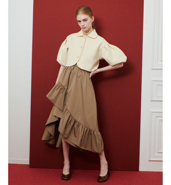 LOULOU WILLOUGHBY「【LOULOU WILLOUGHBY】レイヤーアシンメトリースカート」|スカート|