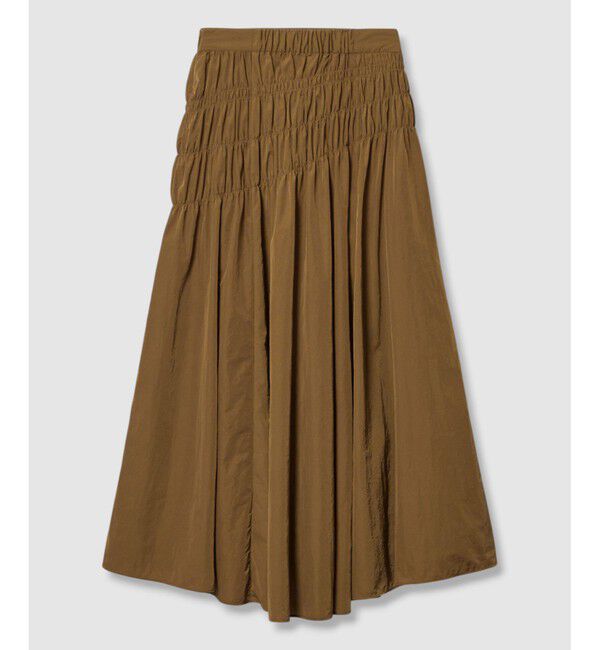 allureville「ナイロンタフタシャーリングスカート」|スカート|