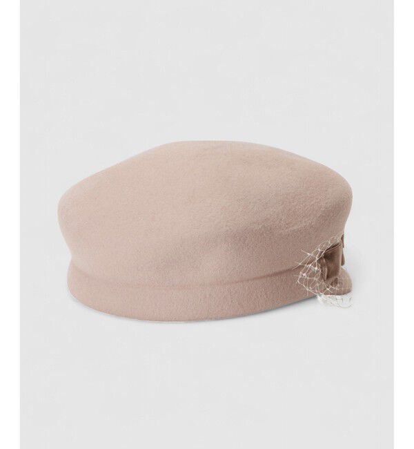 LOULOU WILLOUGHBY「【LOULOU WILLOUGHBY】ベロアリボンキャスケット」|キャップ・キャスケット|