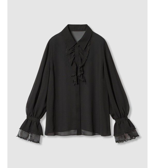 LOULOU WILLOUGHBY「【LOULOU WILLOUGHBY】レタード刺繍ブラウス」|シャツ・ブラウス|