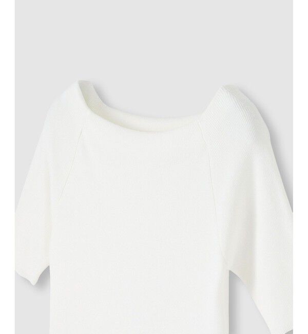 allureville「◇ 2WAY ネック5分袖プルオーバー」|ニット・セーター|