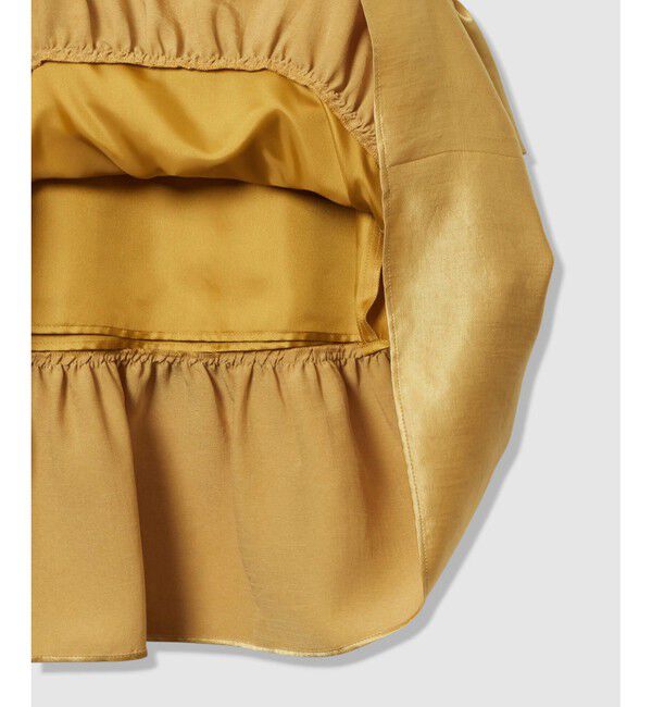 LOULOU WILLOUGHBY「【LOULOU WILLOUGHBY】トリアセサテンティアードスカート」|スカート|