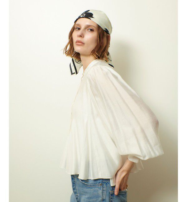 allureville「ヘムマチフレアブラウス」|シャツ・ブラウス|オフホワイト