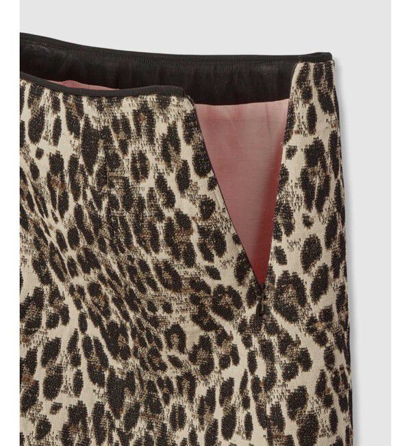 LOULOU WILLOUGHBY「【LOULOU WILLOUGHBY】ARGENTIレオパードJQミニスカート」|スカート|