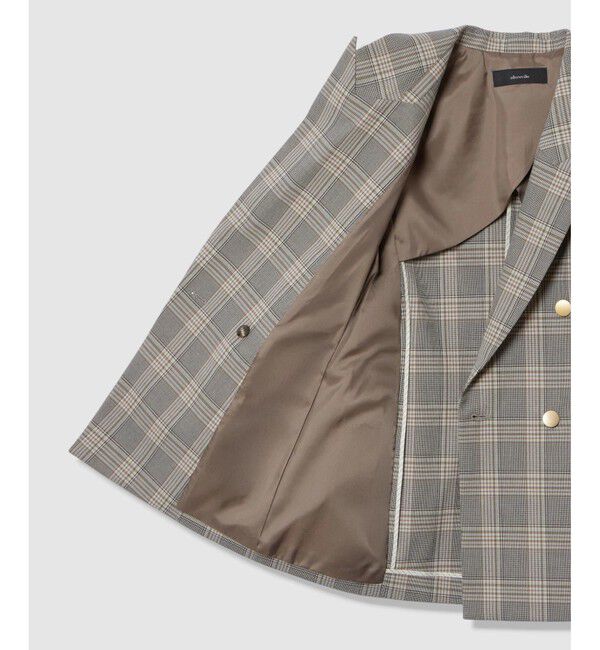 allureville「TRストレッチダブルジャケット」|テーラードジャケット|