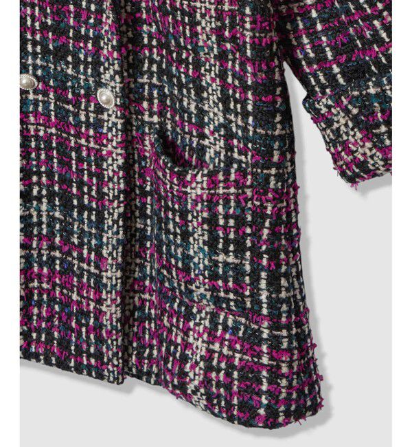 LOULOU WILLOUGHBY「【LOULOU WILLOUGHBY】CLARENSONツイードコート」|ステンカラーコート|