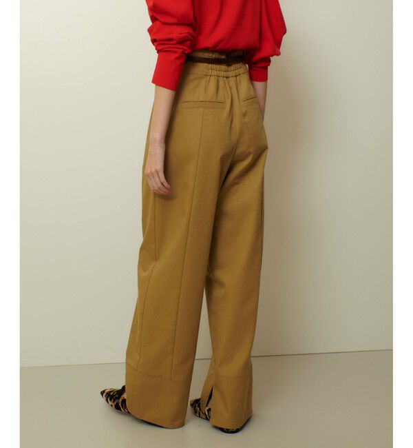 allureville「ミリタリーツイルハイウェストパンツ」|チノ|