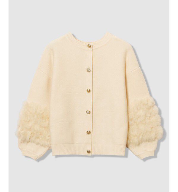 allureville「ラビットカフクレイジー釦2WAYプルオーバー」|ニット・セーター|