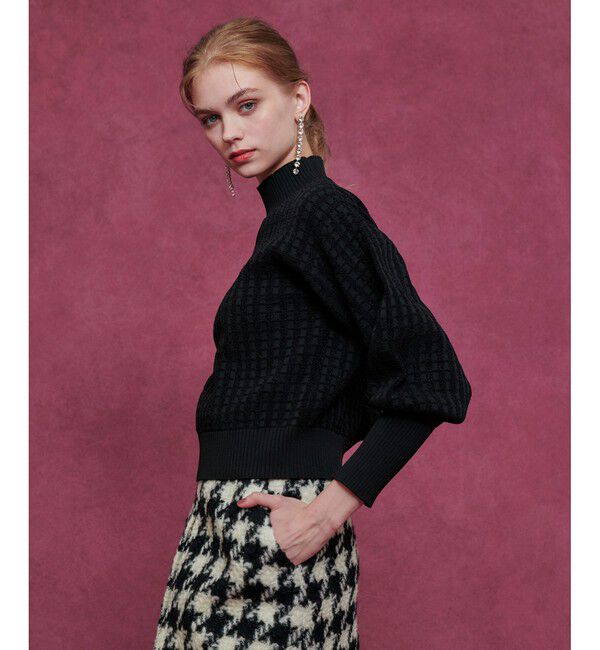 LOULOU WILLOUGHBY「【LOULOU WILLOUGHBY】ロングリブカフスモールプルオーバー」|ニット・セーター|