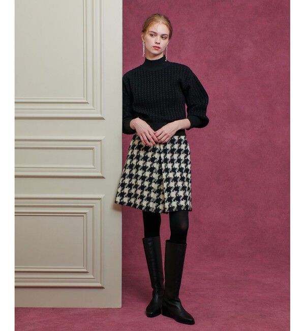 LOULOU WILLOUGHBY「【LOULOU WILLOUGHBY】ロングリブカフスモールプルオーバー」|ニット・セーター|