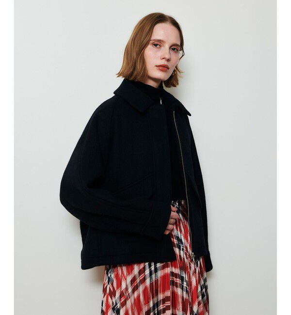 allureville「ウールモッサステンカラーブルゾン」|ブルゾン・スタジャン|