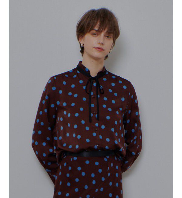 allureville「コインドットナロータイブラウス」|シャツ・ブラウス|