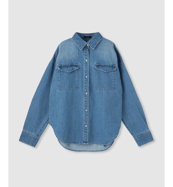 allureville「バックレイヤードデニムシャツ」|シャツ・ブラウス|