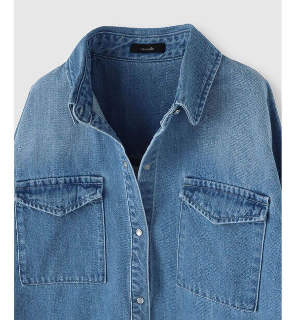 allureville「バックレイヤードデニムシャツ」|シャツ・ブラウス|