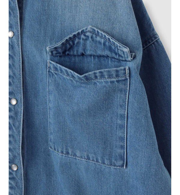 allureville「バックレイヤードデニムシャツ」|シャツ・ブラウス|