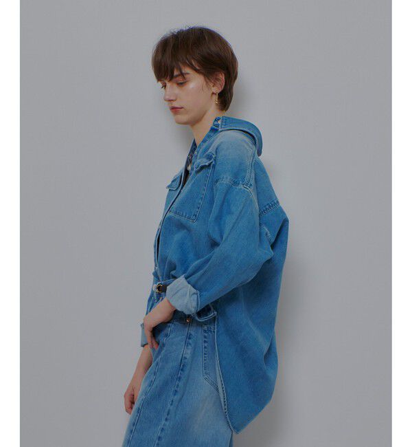 allureville「バックレイヤードデニムシャツ」|シャツ・ブラウス|