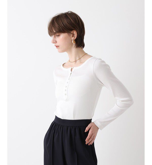 allureville「テレコヘンリーネックプルオーバー」|Tシャツ・カットソー|