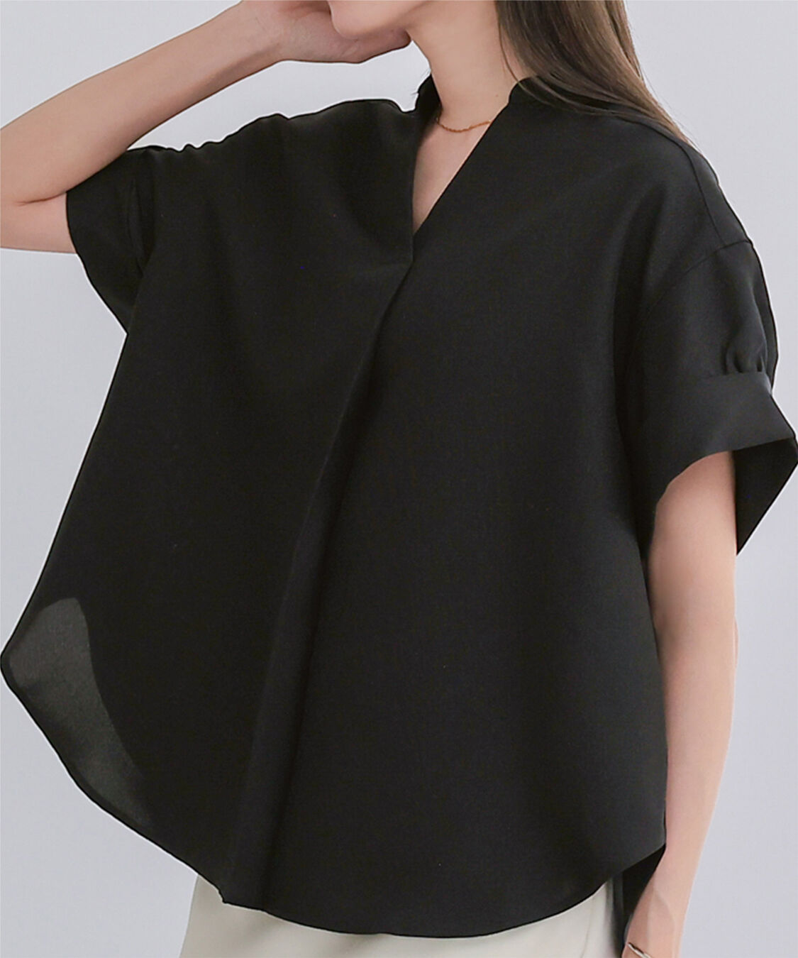 ur's「リネンライクワイドスリーブスキッパーシャツ」|シャツ・ブラウス|