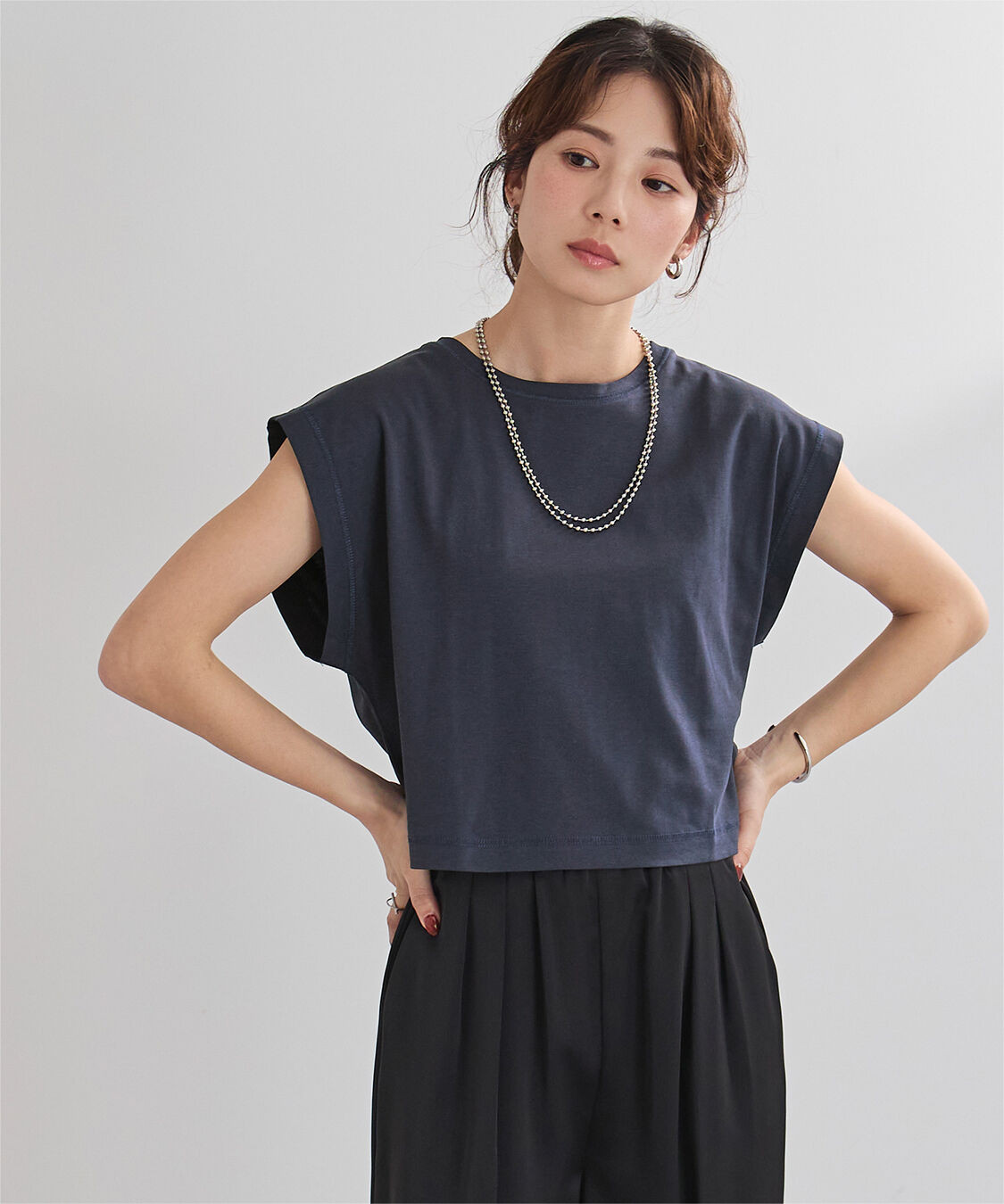 ur's「汗染み防止ワイドスリーブTシャツ」|Tシャツ・カットソー|