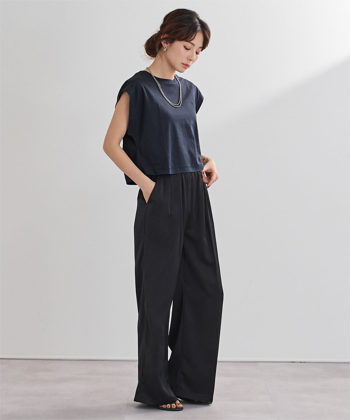 ur's「汗染み防止ワイドスリーブTシャツ」|Tシャツ・カットソー|