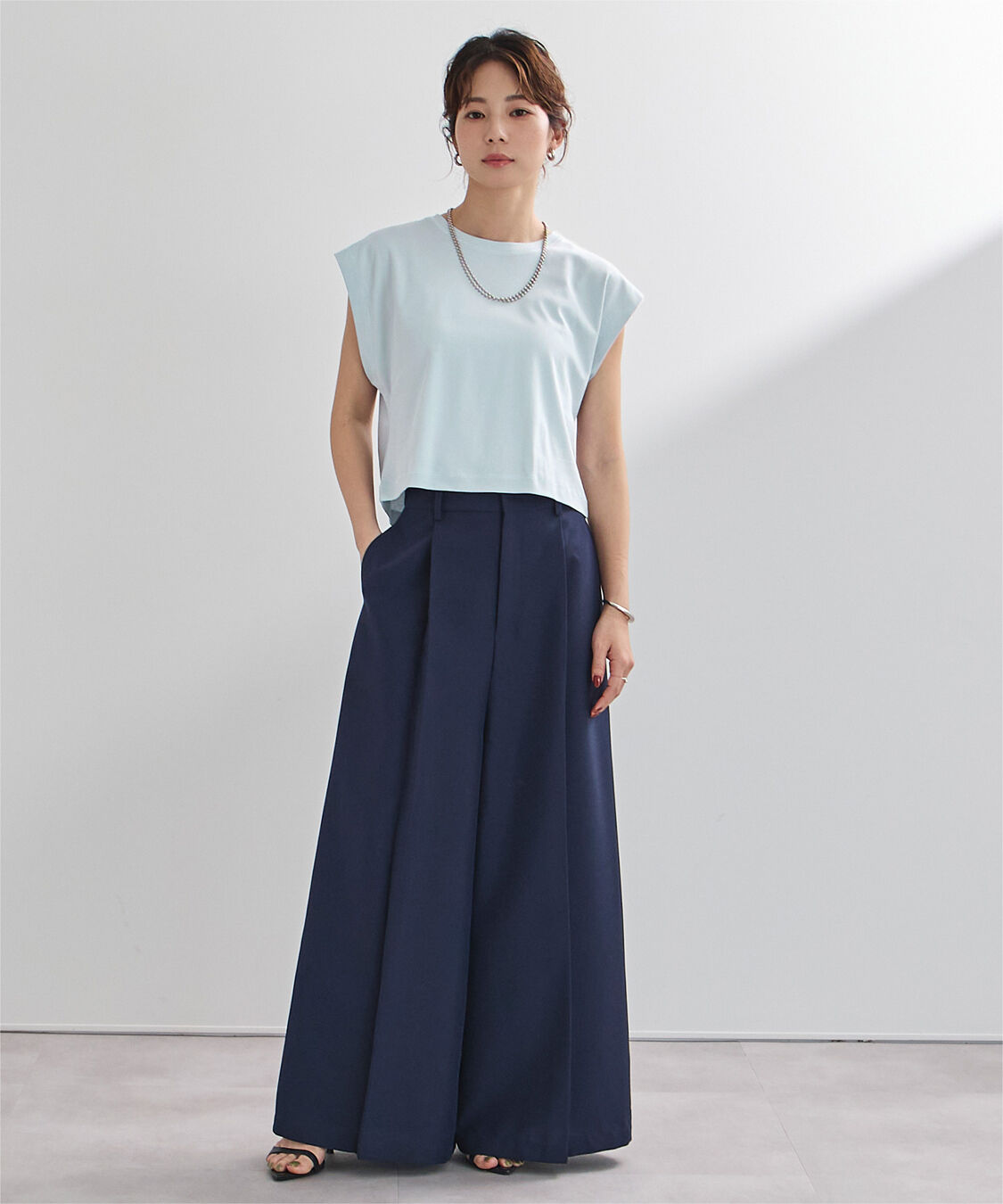 ur's「汗染み防止ワイドスリーブTシャツ」|Tシャツ・カットソー|