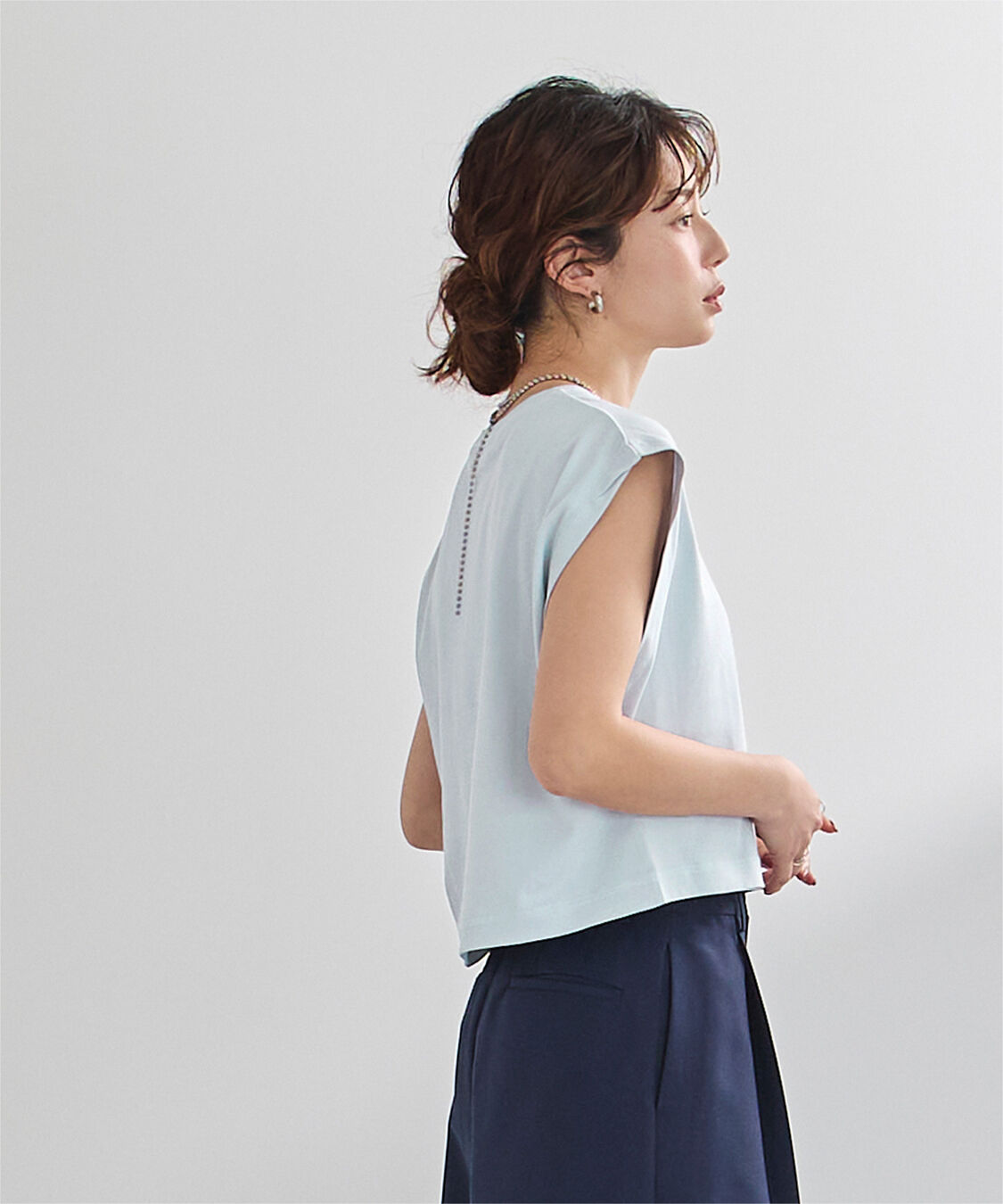 ur's「汗染み防止ワイドスリーブTシャツ」|Tシャツ・カットソー|