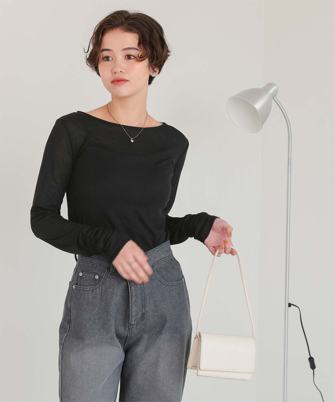 titivate「着心地抜群シアーボートネックトップス」|Tシャツ・カットソー|