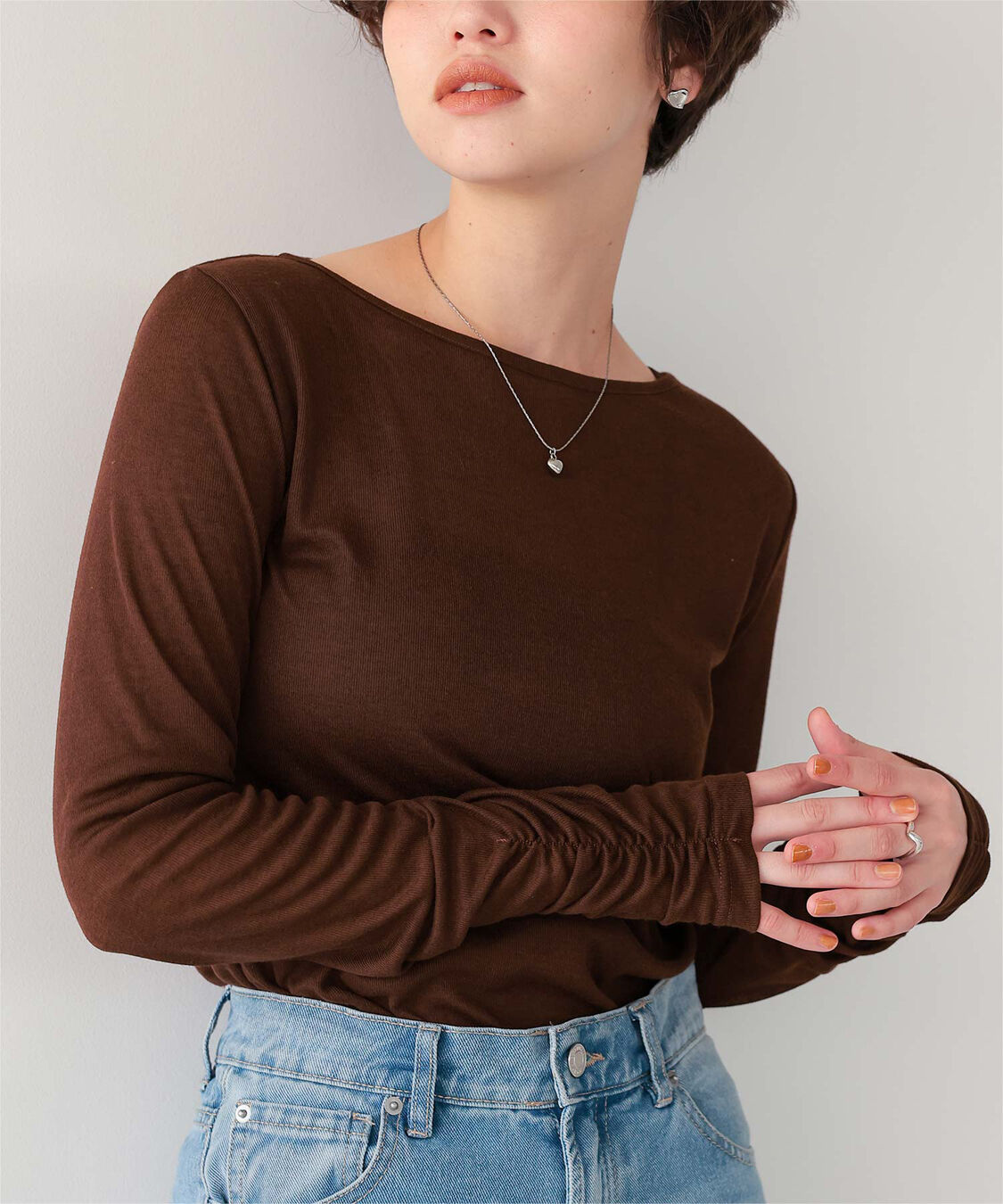 titivate「着心地抜群シアーボートネックトップス」|Tシャツ・カットソー|