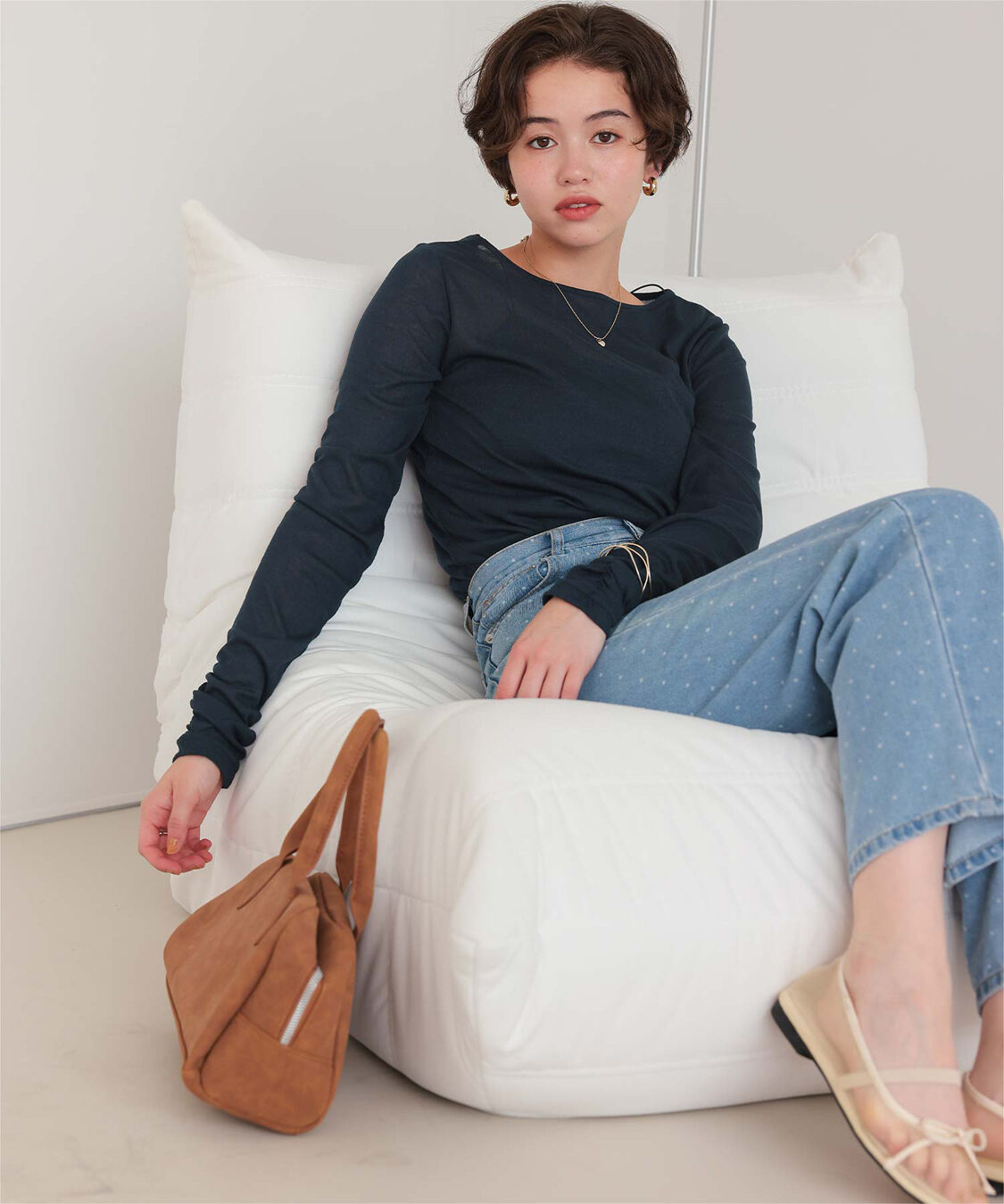 titivate「着心地抜群シアーボートネックトップス」|Tシャツ・カットソー|