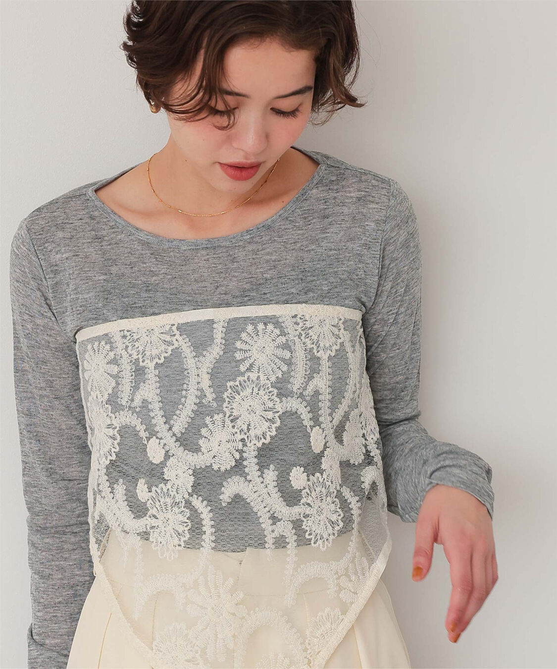 titivate「着心地抜群シアーボートネックトップス」|Tシャツ・カットソー|