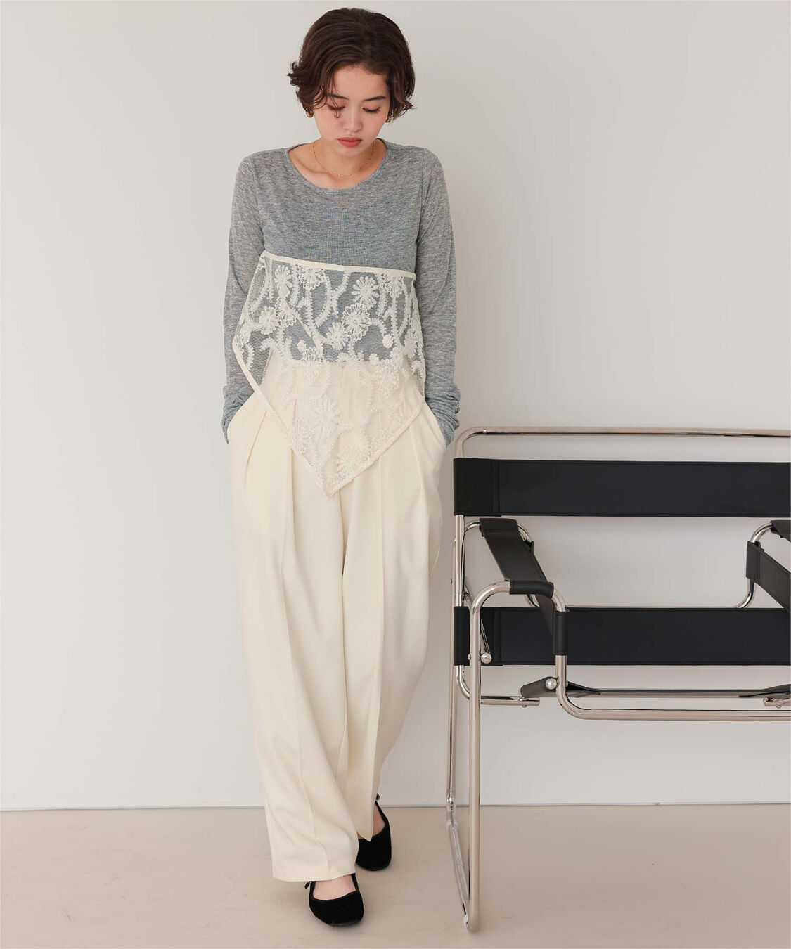 titivate「着心地抜群シアーボートネックトップス」|Tシャツ・カットソー|